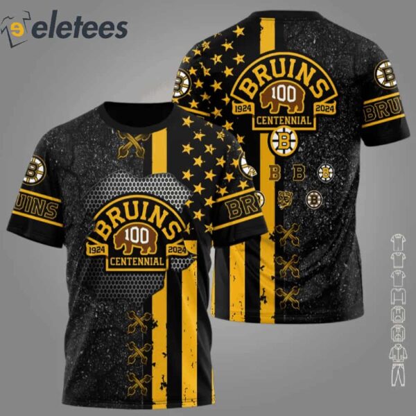 Boston Bruins 100th Anniversary 3D Apparels