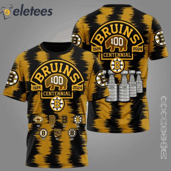 Bruins 100th Years Anniversary 3D Shirt