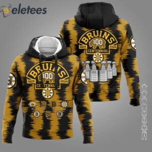 Bruins 100th Years Anniversary 3D Shirt1