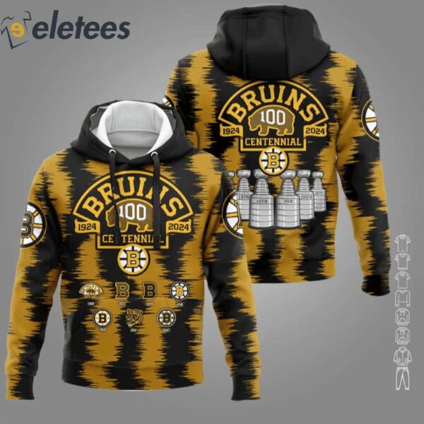 Bruins 100th Years Anniversary 3D Shirt