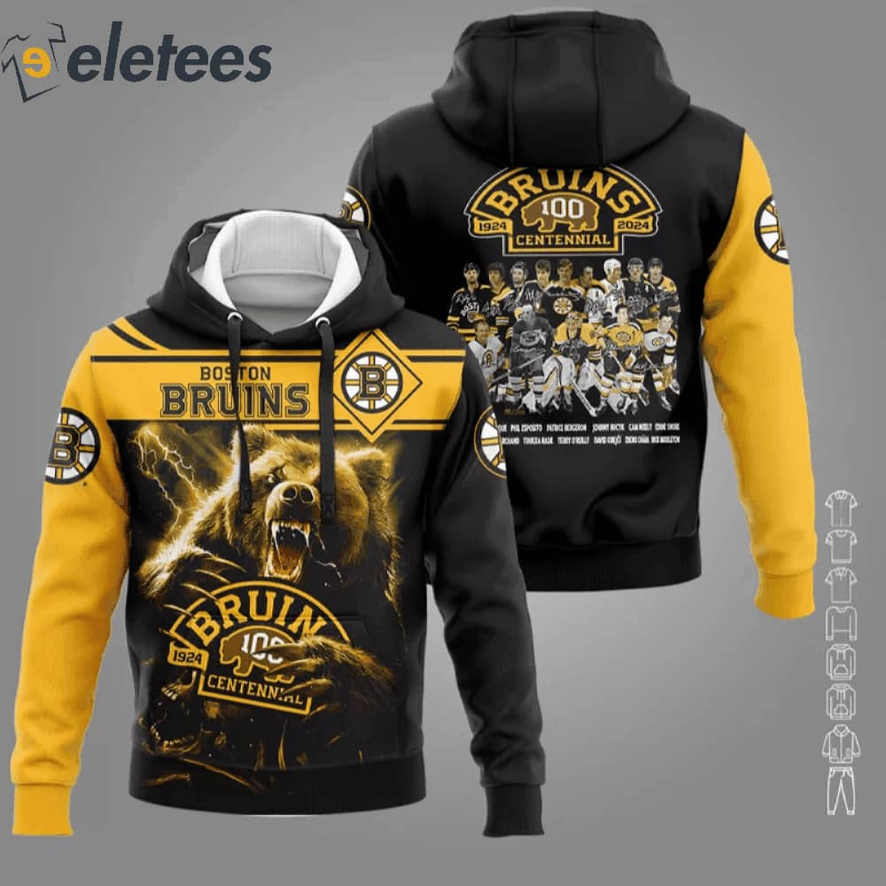 Bruins Celebrating 100th Years 1924 2024 Shirt   Bruins Celebrating 100th Years 1924 2024 Shirt1 