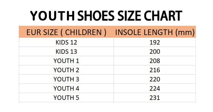 Canvas Shoes Size Chart (1)