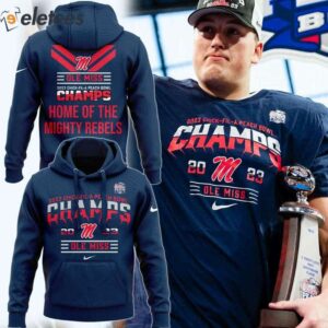 Chick-Fil-A Peach Bowl Champs 2023 Ole Miss Home Of The Mighty Rebels Hoodie