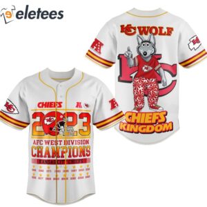 Chiefs 2023 AFC West Division Champions Baseball Jersey1