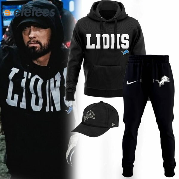 Eminem Lions Hoodie 2023 Playoff