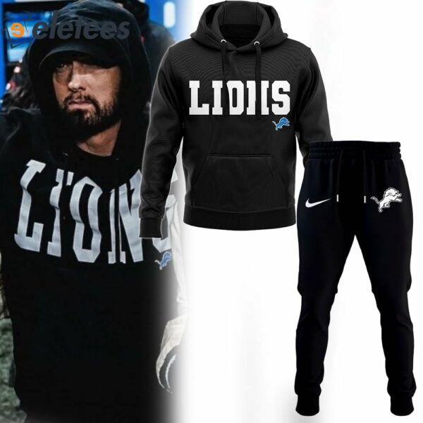 Eminem Lions Hoodie 2023 Playoff