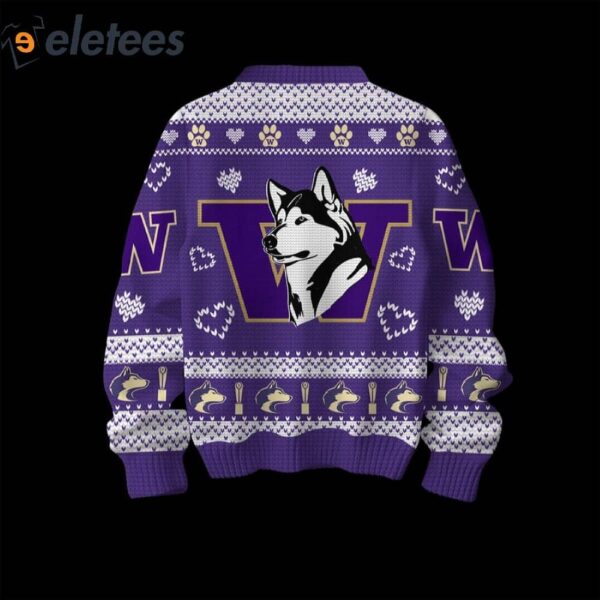 Huskies Real Dawgs Wear Purple Sweater