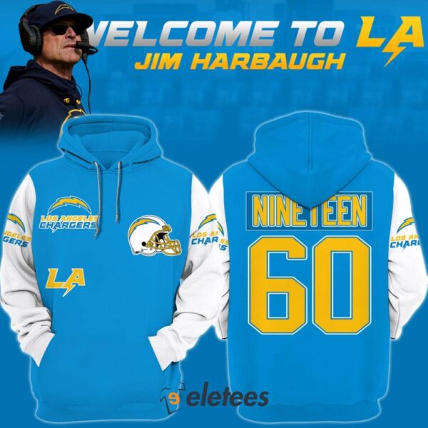 Jim Harbaugh Nineteen LA Chargers Hoodie