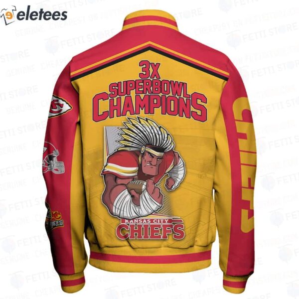 KC CHIEFS It’s Playoff Time 3X Super Bowl Champions Varsity Jacket