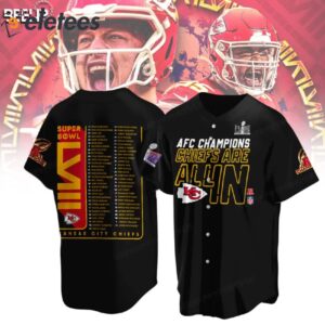 KC Chiefs Are All In AFC Champions 2023 Baseball Jersey1