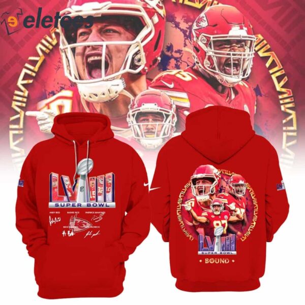 KC Chiefs Super Bowl LVIII Signature 3D Hoodie