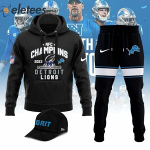 Lions 2023 NFC Championship Hoodie Jogger Combo 1