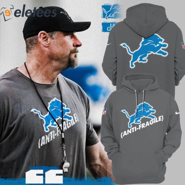 Lions Coach Dan Campbell Anti-Fragile 3D Hoodie