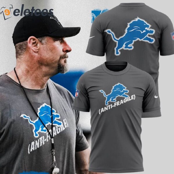 Lions Coach Dan Campbell Anti-Fragile 3D Hoodie