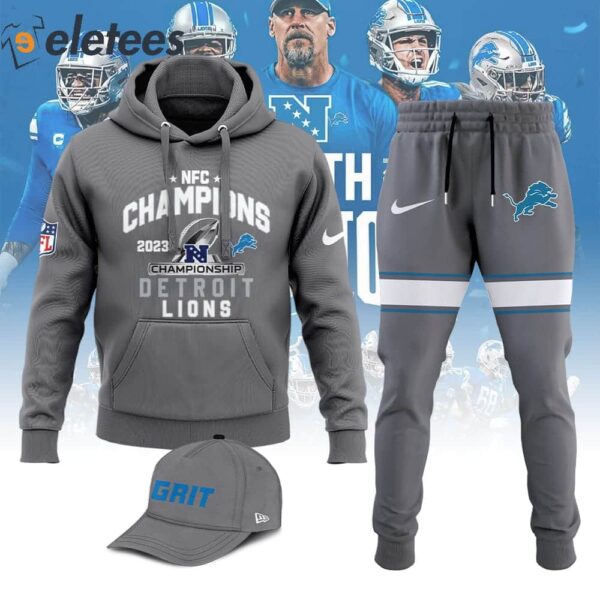 Lions Hoodie Jogger Combo 2023 NFC Championship