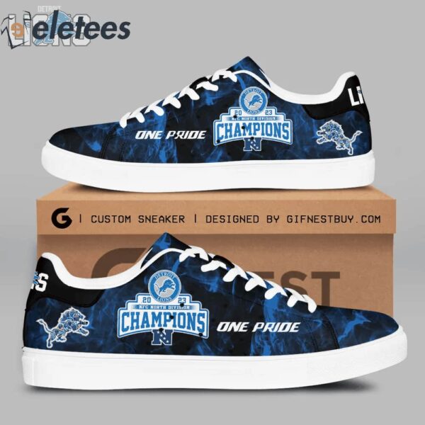 Lions One Pride 2023 NFC North Division Champions Stan Smith Shoes