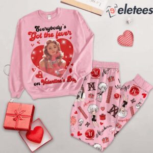 Madonna Everybodys Got The Lever On Valentines Day Pajamas Set