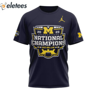 Michigan 2023 National Champions Go Blue 3D Shirt Sweatshirt Houston TX National Championship1