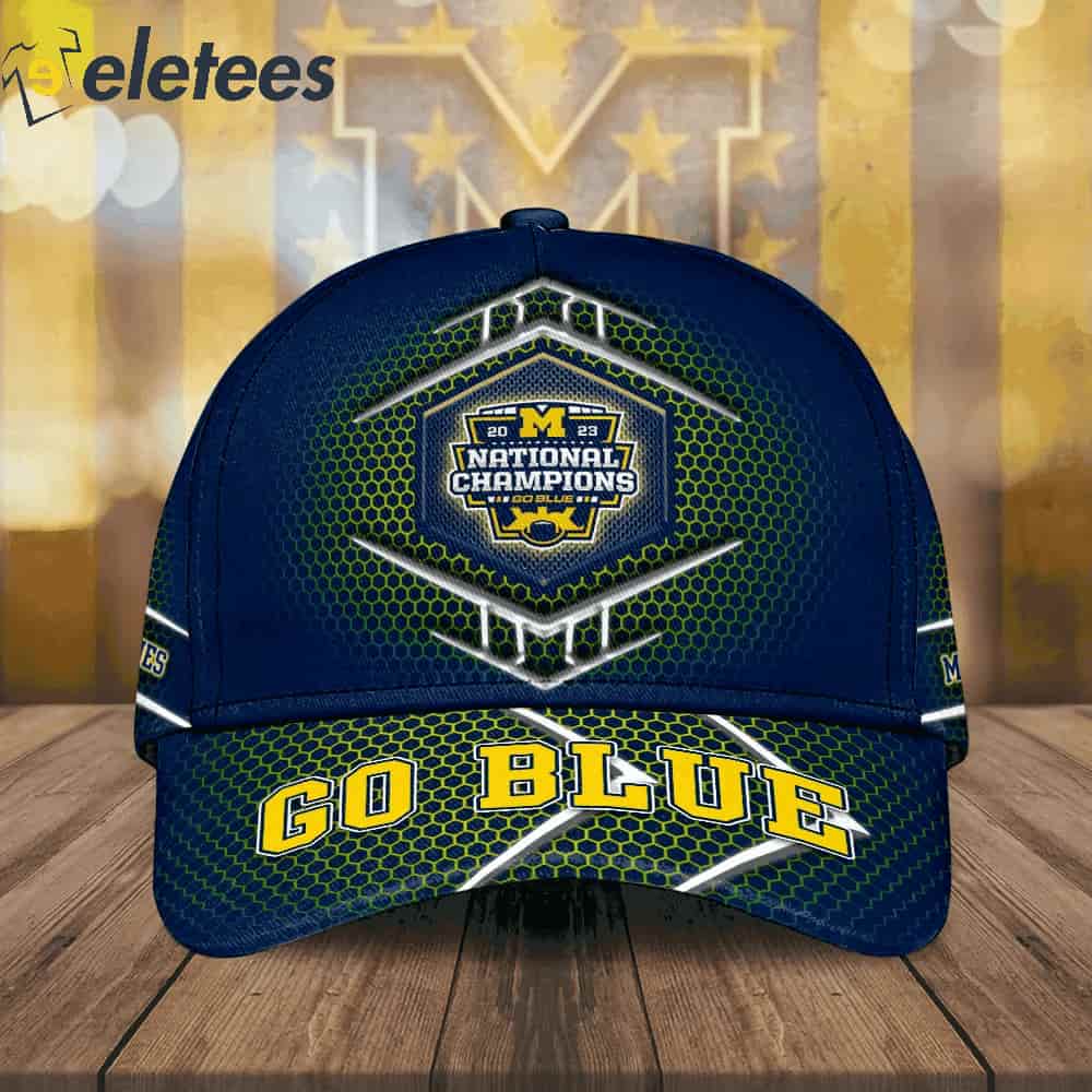 Michigan 2023 National Champs Gear Go Blue All Over Print Hat