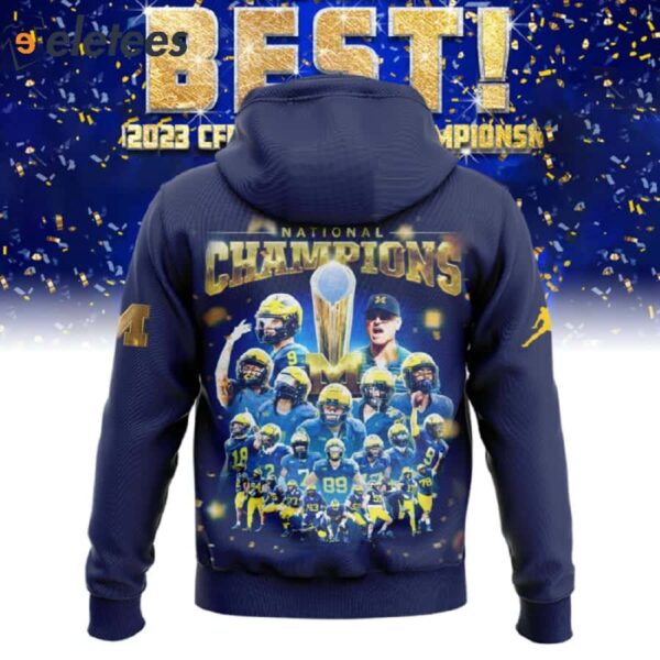 Michigan 2023 National Champs Go Blue Hoodie Combo 2024 National Championship