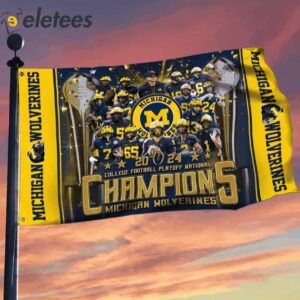 Michigan 2024 CFP National Champions Flag