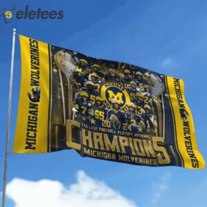 Michigan 2024 CFP National Champions Flag2