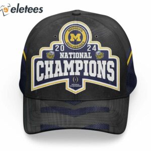 Michigan 2024 National Champions Go Blue 3D Hat 2