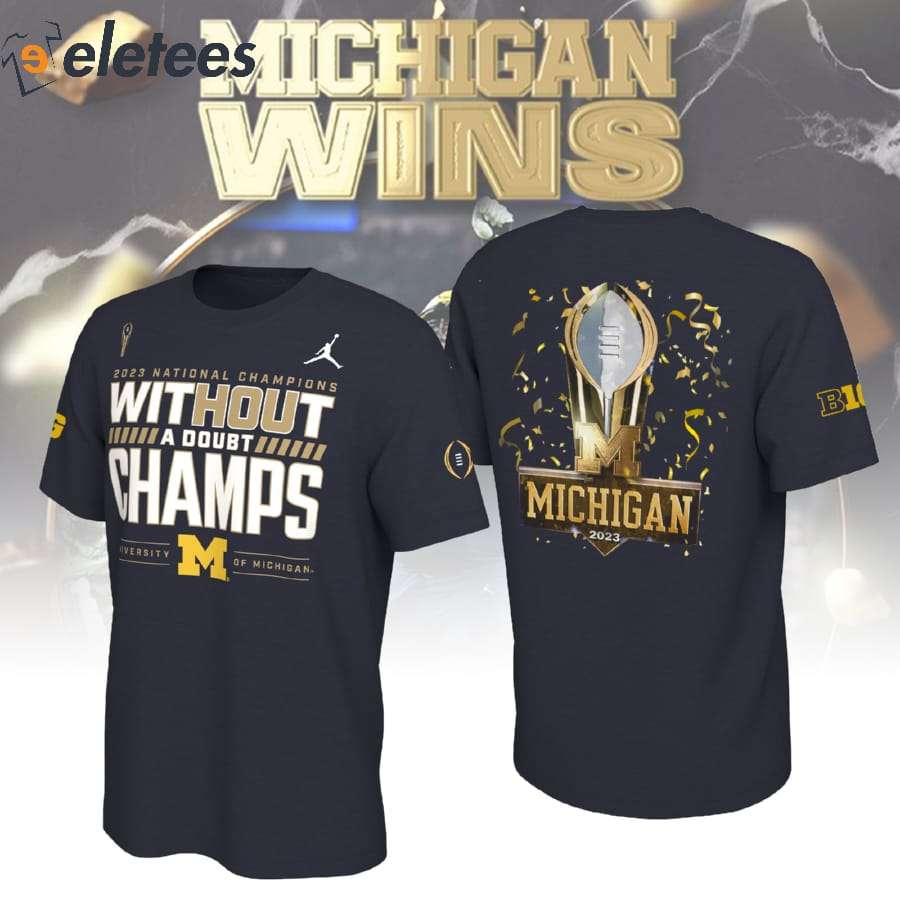 Michigan 2024 National Champions Without A Doubt Champs 3D Hoodie
