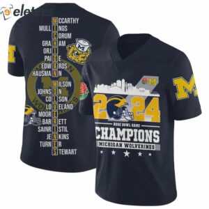 Michigan 2024 Rose Bowl Champions Football Jersey