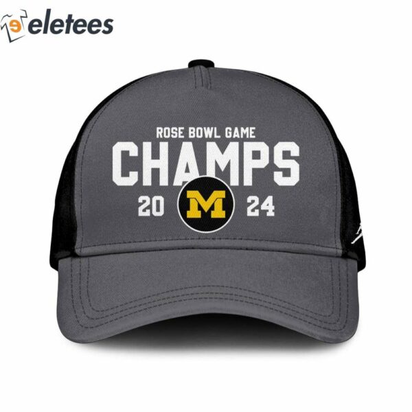 Michigan Football 2024 Rose Bowl Game Champions Hoodie Combo