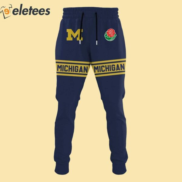 Michigan Football 2024 Rose Bowl Game Champions Hoodie Combo