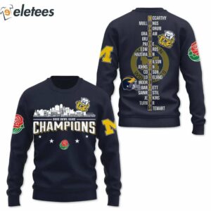 Michigan Football Rose Bowl Game Champions AOP Sweatshirt 2024