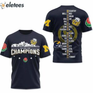 Michigan Football Rose Bowl Game Champions AOP Sweatshirt 2024 2