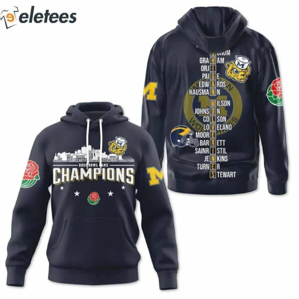 Michigan Football Rose Bowl Game Champions AOP Sweatshirt 2024