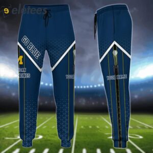 Michigan National Champions 2023 Go Blue Custom Name Hoodie Jogger Combo2