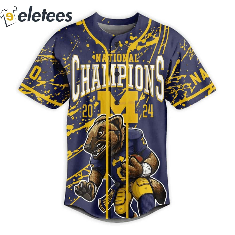 Michigan National Champions 2024 Hail To The Victors Custom Name   Michigan National Champions 2024 Hail To The Victors Custom Name Baseball Jersey1 