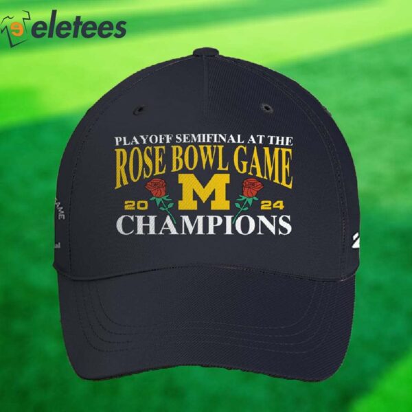 Michigan Playoff Semifinal At The Rose Bowl Game 2023 Champions Hat