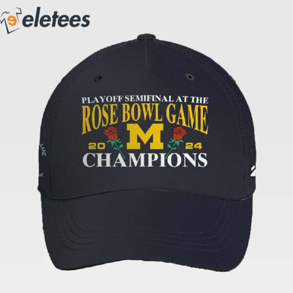 Michigan Playoff Semifinal At The Rose Bowl Game 2023 Champions Hat