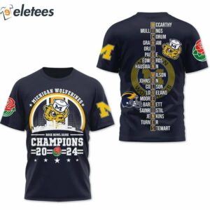 Michigan Rose Bowl 3D Sweatshirt 2024 2