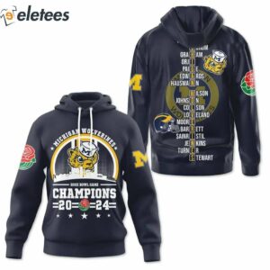 Michigan Rose Bowl 3D Sweatshirt 2024 3