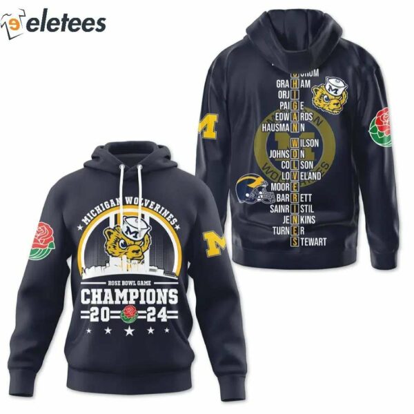 Michigan Rose Bowl 3D Sweatshirt 2024