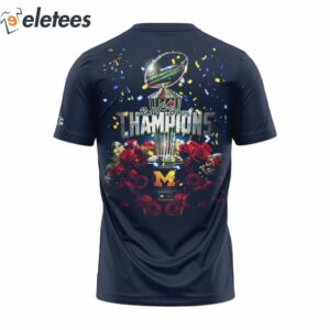 Michigan Rose Bowl Champions 3D Shirt 2024 3