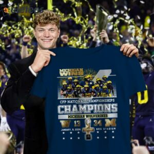 Michigan Wins CFP National Championships Champions 34 13 Huskies Shirt 2