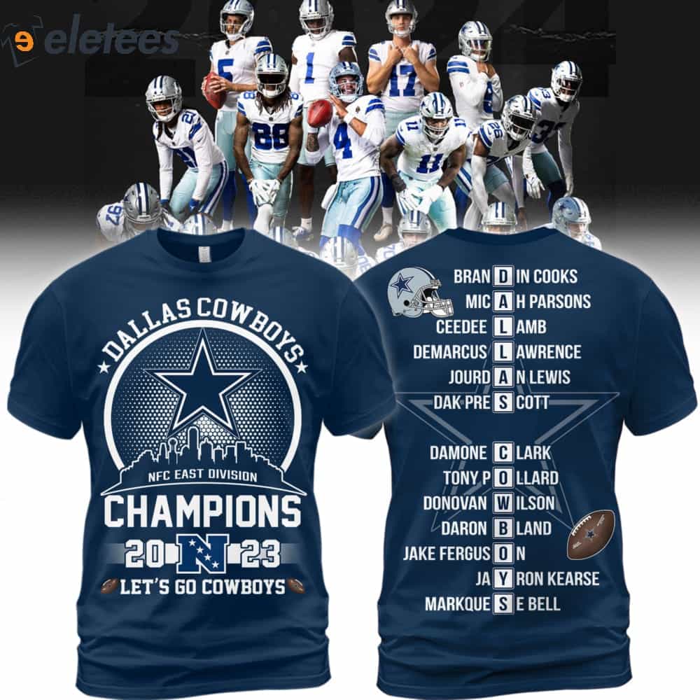 NFC East Division Champions 2023 Let's Go Cowboys Shirt