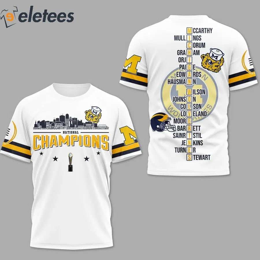 National Champions 2024 Mascot Design Wolverines All Over Print Shirt