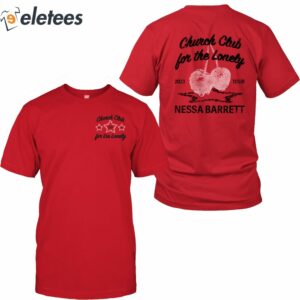 Nessa Barrett Church Club For The Lonely 2023 Tour Cherry Shirt 1