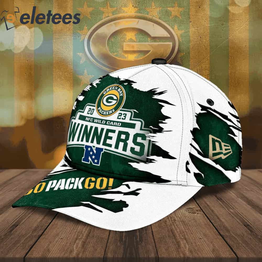 Packers 2023 NFC Wild Card Playoffs Winner Go Pack Go 3D Cap