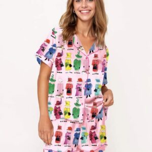 Queen Elizabeth II Rainbow Pajama Set2