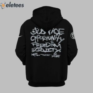 Raiders Coach Antonio Pierce Inspire Change Justice Opportunity Freedom Equity Hoodie2