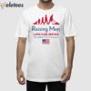 Raising Men Lawn Care Service Giving Back To The Community Usa Flag Shirt